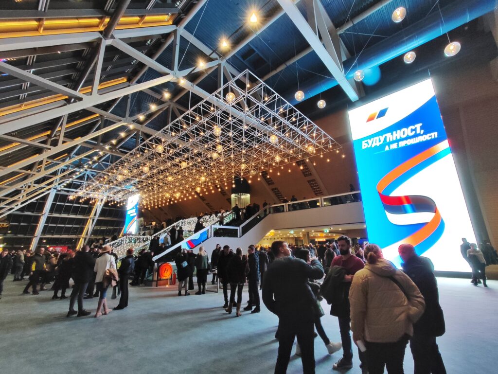 Beograd 25.12.2024. SNS tribina Budućnost, a ne prošlost u Sava Centru. Srpska napredna stranka, tribina, skup, Sava Centar Foto: Filip Krainčanić/Nova.rs
