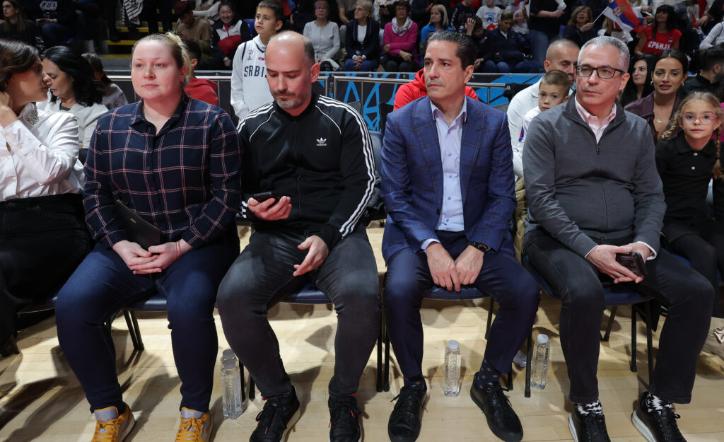 Serbia's vies with Denmark's during group G FIBA Eurobasket 2025 qualifying basketball match between Serbia and Denmark in Belgrade, Serbia on Nov. 24, 2024.
photo: Pedja Milosavljevic/STARSPORT