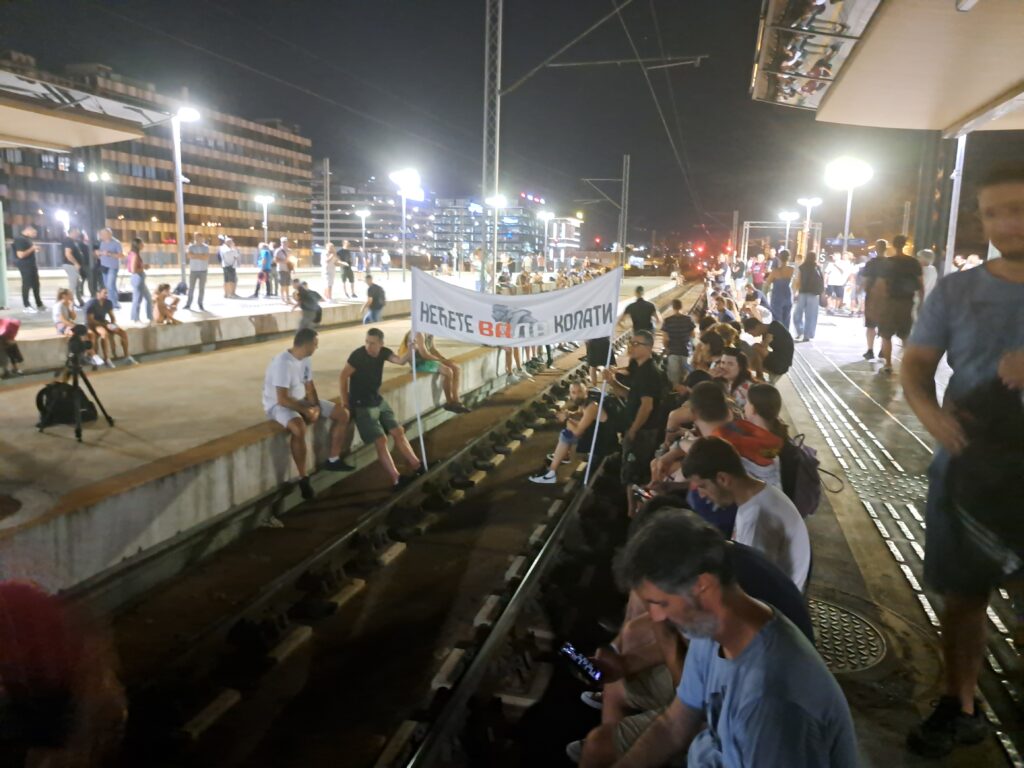 Beograd 10. avgust 2024. Protest protiv rudarenja litijuma i projekta "Jadar" kompanije "Rio Tinto" u Beogradu, na Terazijama Foto:Nova.rs