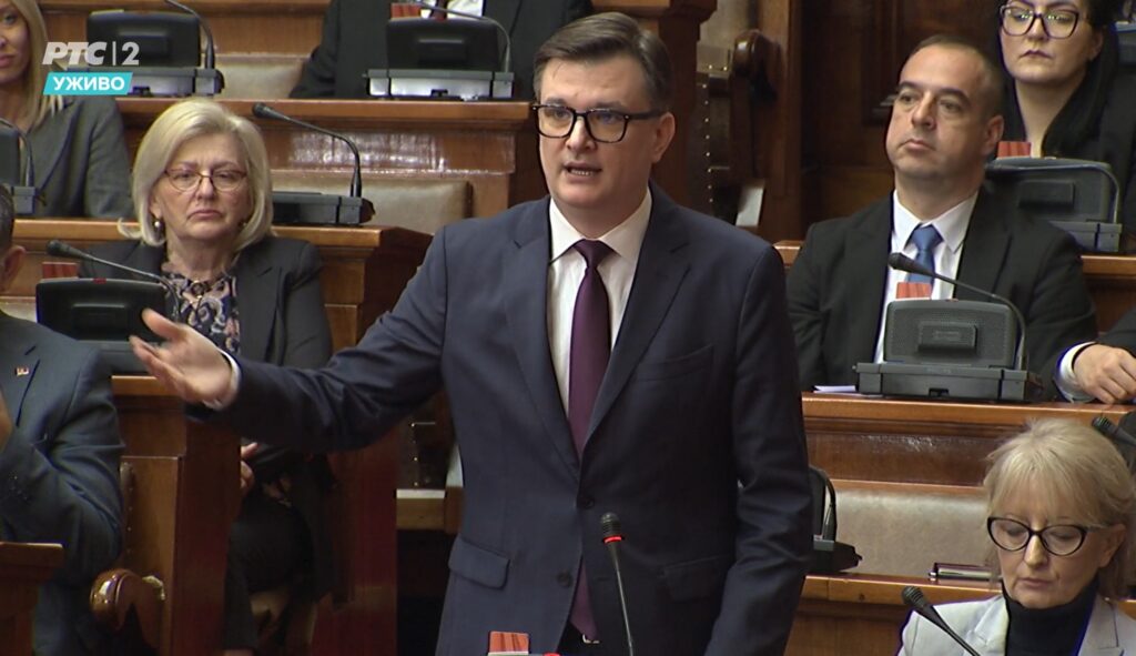 Sednica skupštine Srbije, Foto: Printscreen/RTS