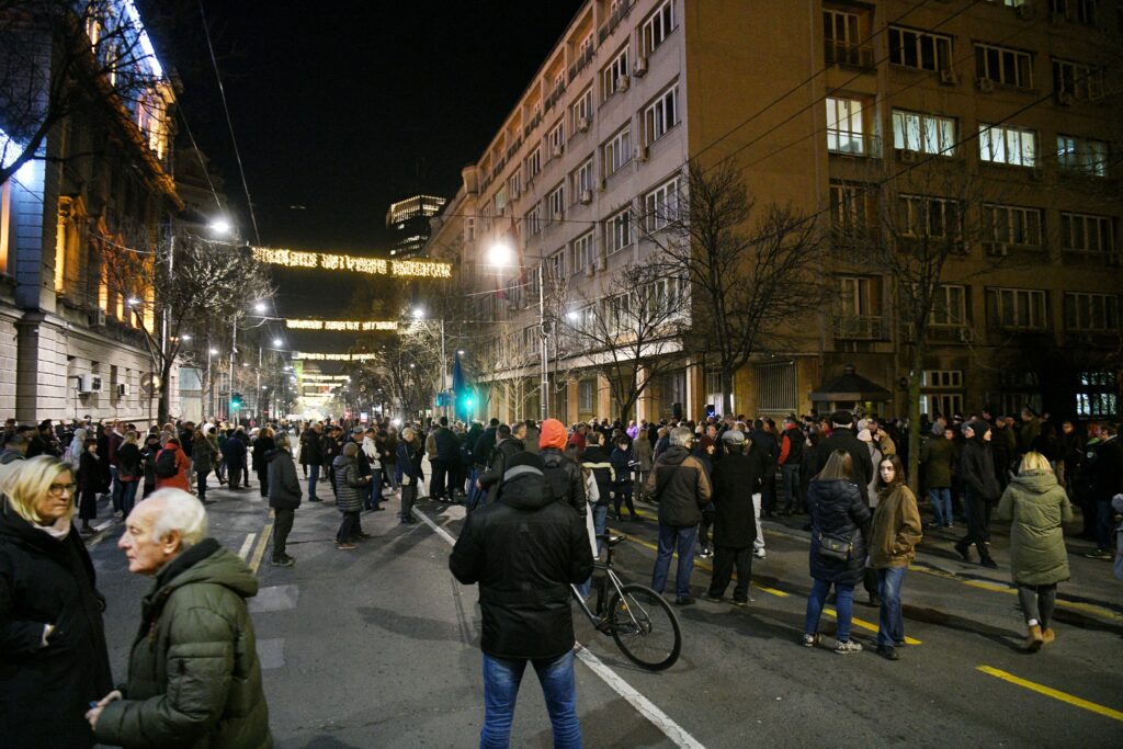 Beograd 27.12.2023. Protest građana, gradjana ispred RIK-a, zbog izborne krađe, kradje, pokradeni izbori, RIK Foto: Filip Krainčanić/Nova.rs
