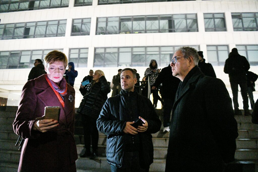 Beograd 26.12.2023. Palata pravde. Protestna šetnja do Palate pravde. Protest građana, gradjana ispred RIK-a zbog izborne krađe, pokradenih izbora Foto: Filip Krainčanić/Nova.rs