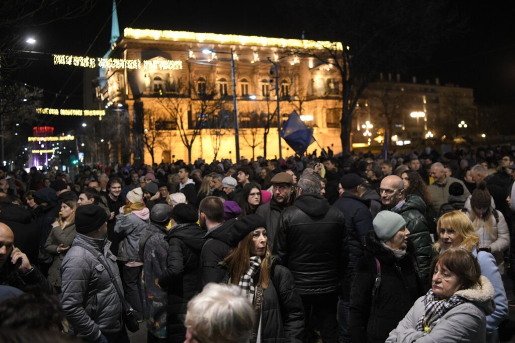 Beograd 21.12.2023. Protest građana ispred zgrade RIK-a, RIK, protest, građani, gradjani Foto: Goran Srdanov/Nova.rs