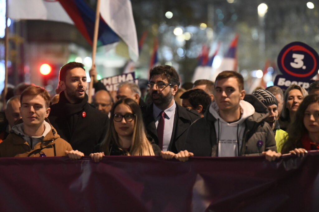 Beograd 12.12.2023. Šetnje. Srbija protiv nasilaj, završna konvencija, završni miting, predizborni miting Foto: Amir Hamzagić/Nova.rs