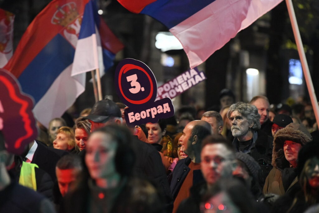 Beograd 12.12.2023. Šetnje. Srbija protiv nasilaj, završna konvencija, završni miting, predizborni miting Foto: Amir Hamzagić/Nova.rs