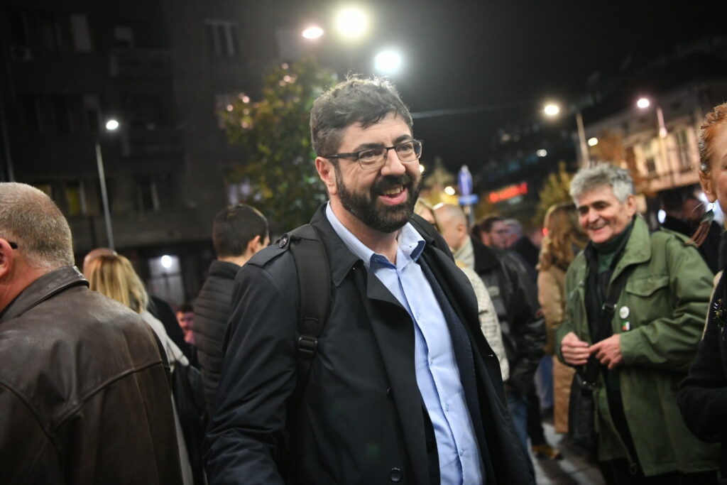 Beograd 16.11.2023. Dom omladine, Konvencija liste „Srbija protiv nasilja“ za Beograd, 
Prvi izborni skup liste „Srbija protiv nasilja“ Foto: Vesna Lalić/Nova.rs