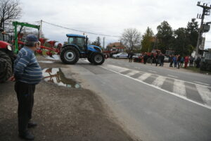 bavanište 14.11.2023 protest poljoprivrednika, blokada