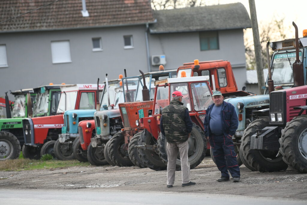 bavanište 14.11.2023 protest poljoprivrednika, blokada