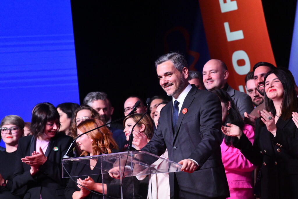 Beograd 16.11.2023. Dom omladine, Konvencija liste „Srbija protiv nasilja“ za Beograd, 
Prvi izborni skup liste „Srbija protiv nasilja“ Foto: Vesna Lalić/Nova.rs