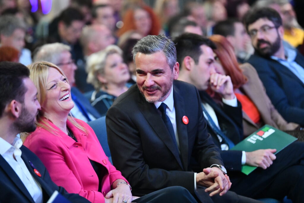 Beograd 16.11.2023. Dom omladine, Konvencija liste „Srbija protiv nasilja“ za Beograd, 
Prvi izborni skup liste „Srbija protiv nasilja“ Foto: Vesna Lalić/Nova.rs