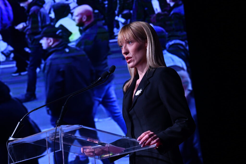 Beograd 16.11.2023. Dom omladine, Konvencija liste „Srbija protiv nasilja“ za Beograd, 
Prvi izborni skup liste „Srbija protiv nasilja“ Foto: Vesna Lalić/Nova.rs