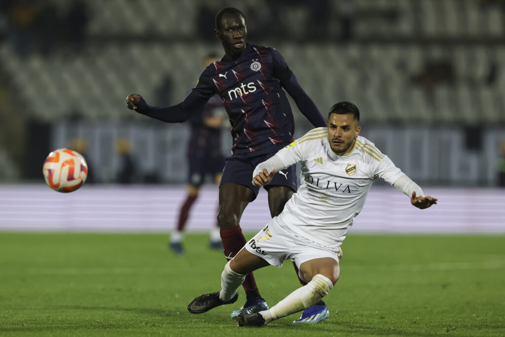 during the Mozzart Super Liga 2023/2024 match between Partizan and Cukaricki at stadium FK Partizan (JNA) on November  212, 2023 in Belgrade, Serbia. (Photo by Srdjan Stevanovic/Starsport.rs ©)