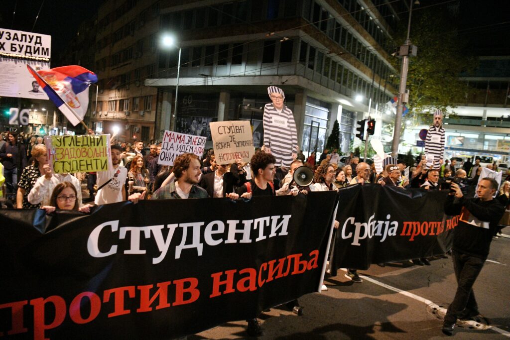 Beograd 28. oktobar 2023. Dvadeset i šesti (26) po redu protest Srbija protiv nasilja Foto:Filip Krainčanić/Nova.rs