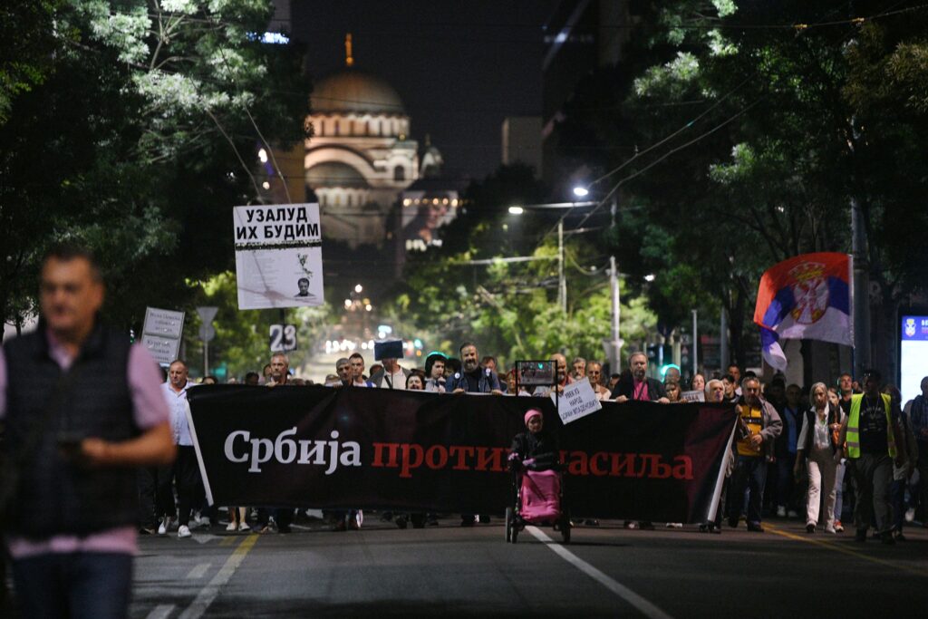 Beograd 07. oktobar 2023. Dvadeset i treći (23) po redu protest Srbija protiv nasilja Foto:Filip Krainčanić/Nova.rs