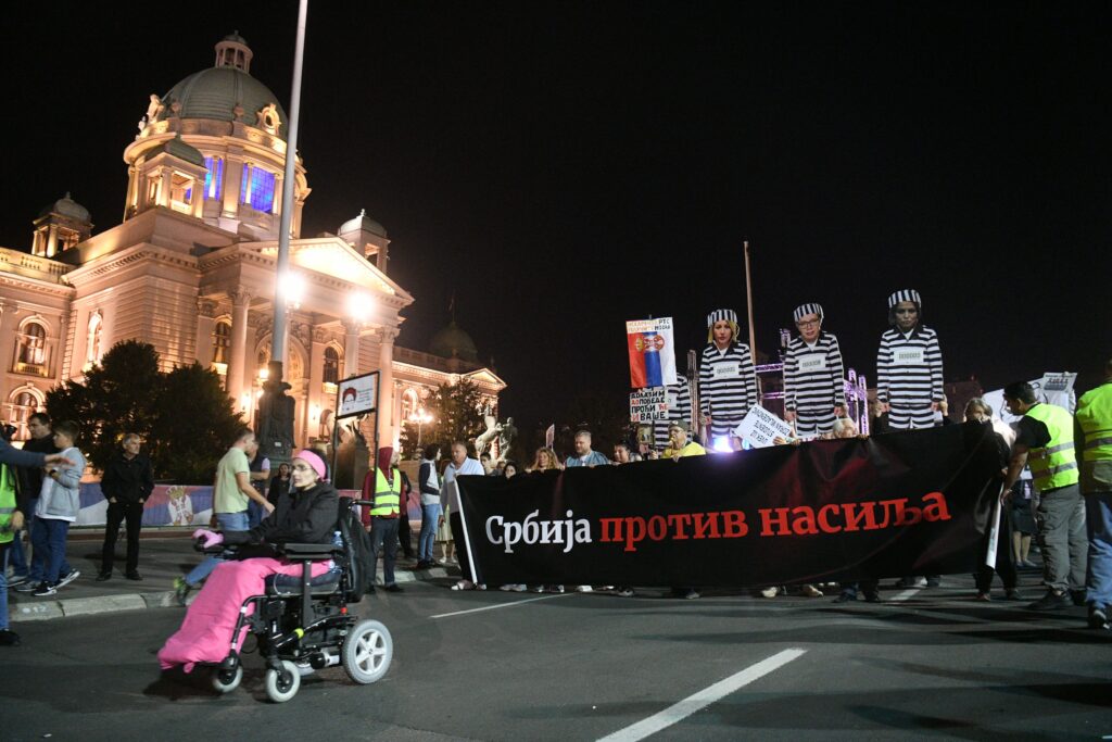 Beograd 07. oktobar 2023. Dvadeset i treći (23) po redu protest Srbija protiv nasilja Foto:Filip Krainčanić/Nova.rs