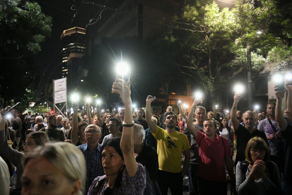 Beograd 30.09.2023. Dvadeset drugi protest, 22. protest Srbija protiv nasilja, šetnja Foto: Filip Krainčanić/Nova.rs
