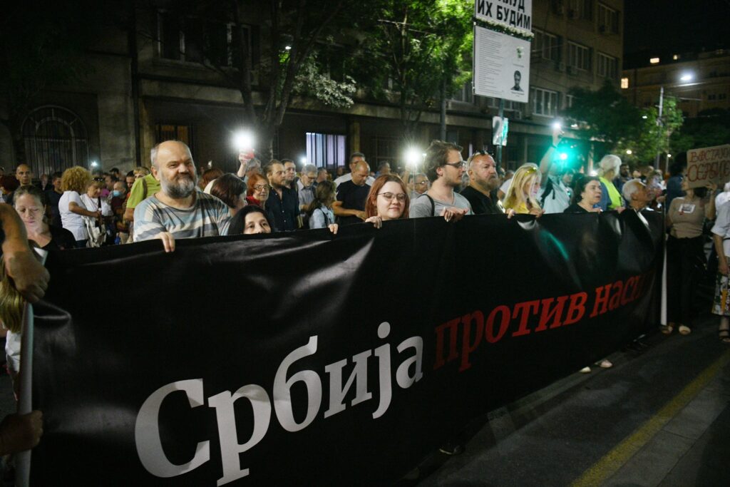 Beograd 30.09.2023. Dvadeset drugi protest, 22. protest Srbija protiv nasilja, šetnja Foto: Filip Krainčanić/Nova.rs