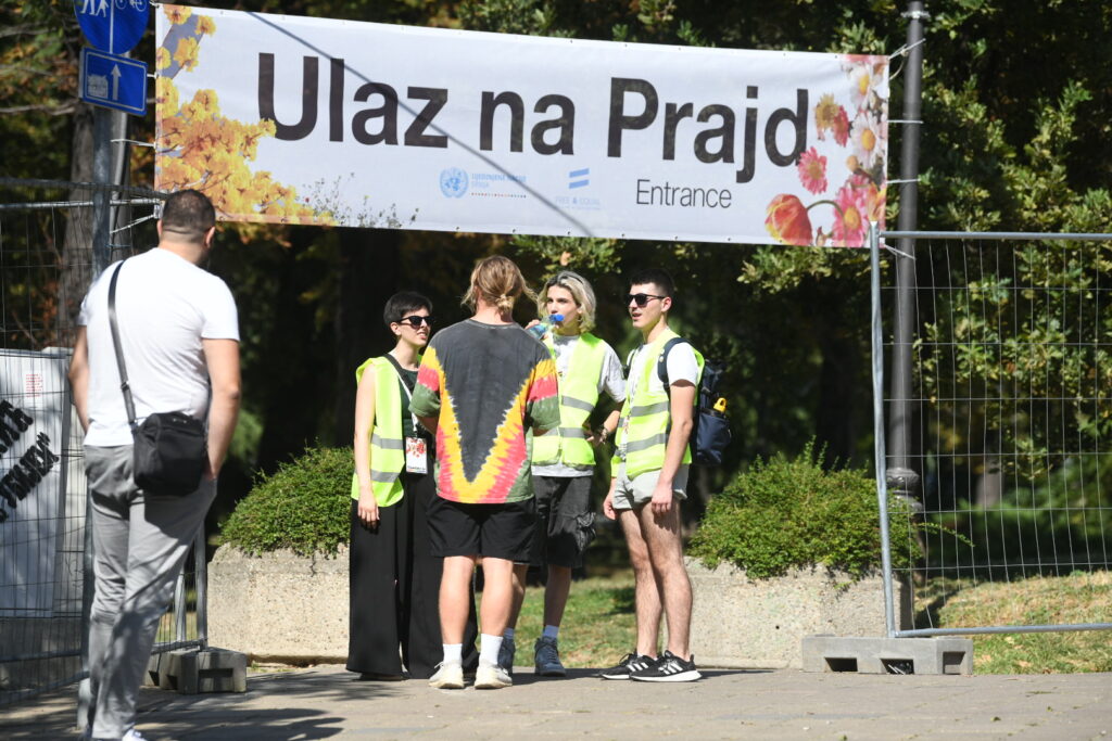 Beograd 09. septembar 2023. Atmosfera na beogradskim ulicama pre pocetka Parade ponosa, Beograd Prajd Foto:Vesna Lalić/Nova.rs