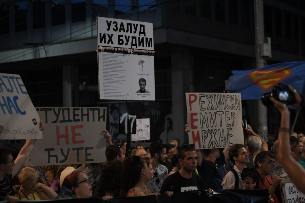 Beograd 26. avgust 2023. Sedamnaesti (17) po redu protest Srbija protiv nasilja Foto:Dragan Mujan/Nova.rs