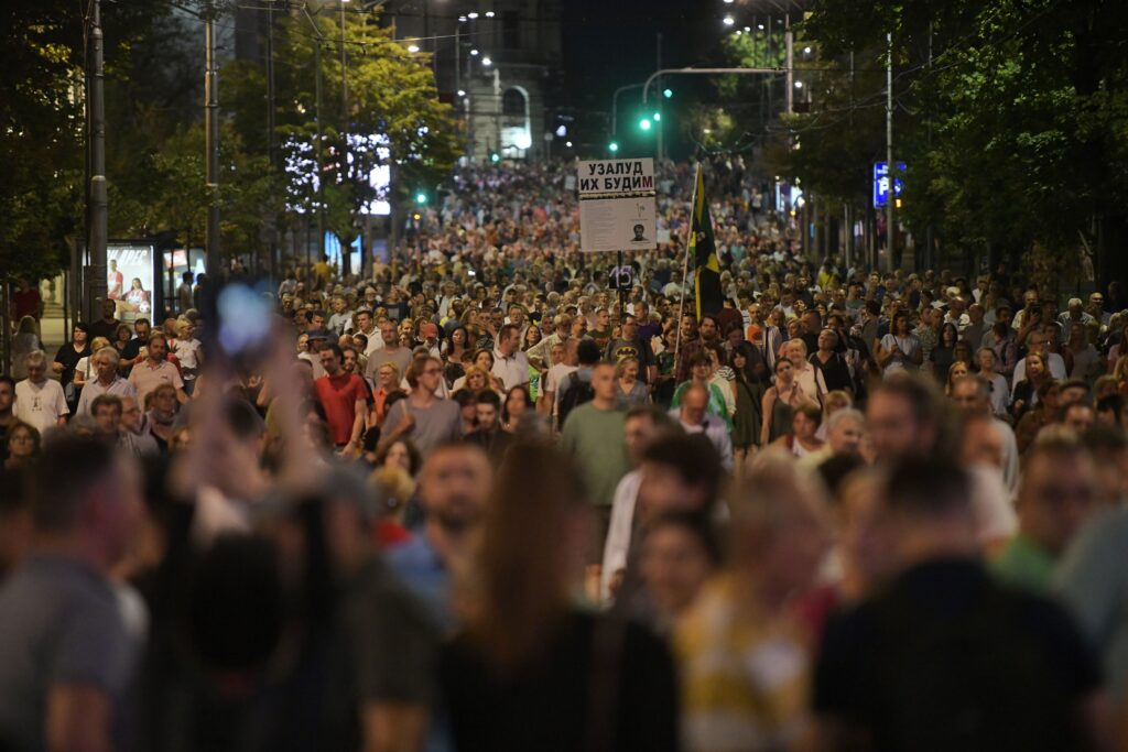 Beograd 12.08.2023. Protest Srbija protiv nasilja, 15. protest po redu u Beogradu Foto: Goran Srdanov/Nova.rs