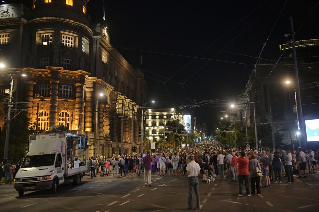 Beograd 12.08.2023. Protest Srbija protiv nasilja, 15. protest po redu u Beogradu Foto: Goran Srdanov/Nova.rs