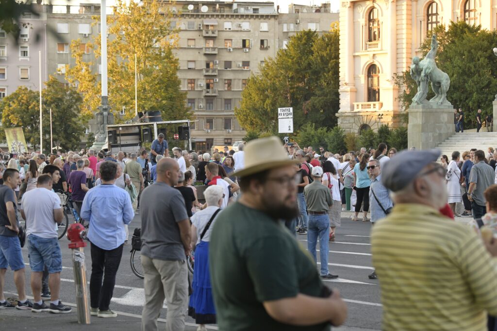 Beograd 12.08.2023. Protest Srbija protiv nasilja, 15. protest po redu u Beogradu Foto: Goran Srdanov/Nova.rs