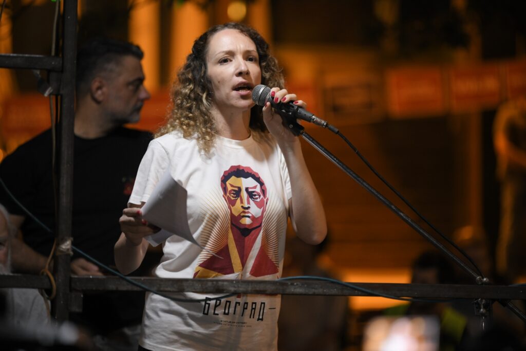 Beograd, 29.07.2023.  Protest br 13, Srbija protiv nasilja Foto: Dragan Mujan/Nova.rs