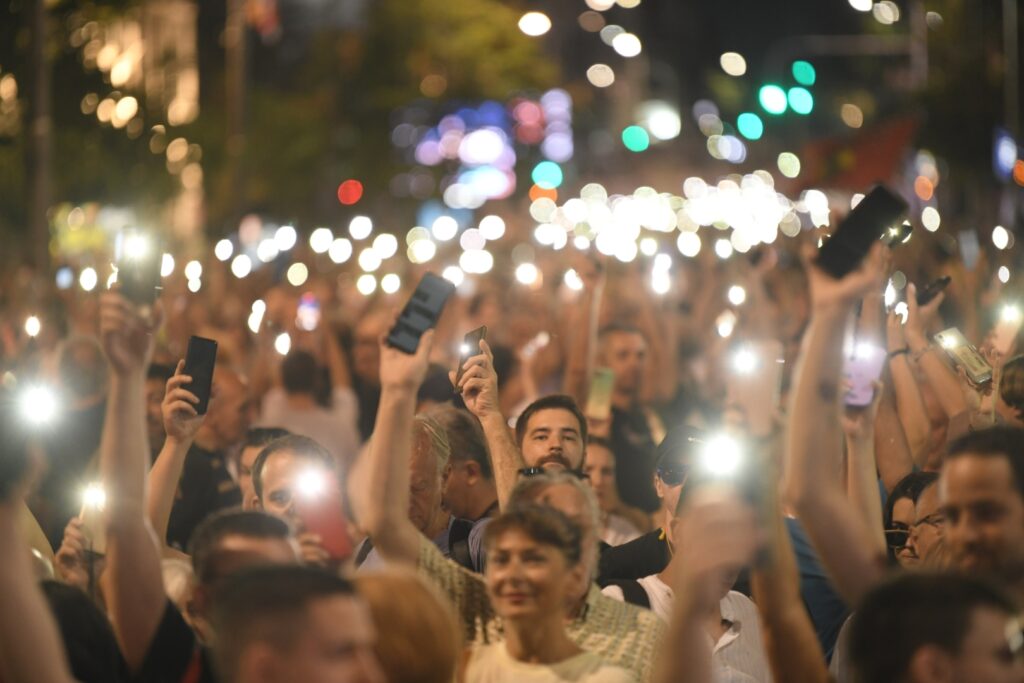 Beograd, 29.07.2023.  Protest br 13, Srbija protiv nasilja Foto: Dragan Mujan/Nova.rs