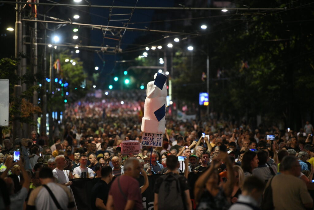 Beograd, 29.07.2023. Protest br 13, Srbija protiv nasilja Foto: Vesna Lalić/Nova.rs