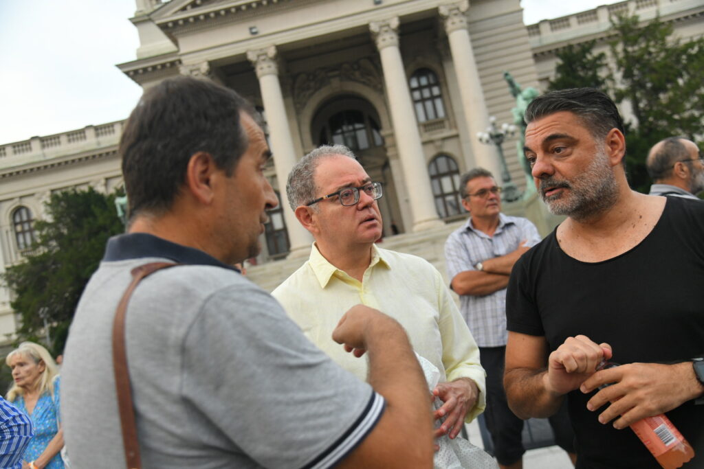 Beograd 19.08.2023. Protest Srbija protivn nasilja, 16. po redu, šesnaesti po redu protest Srbija protiv nasilje, početak ispred Narodne skupštine Foto: Nemanja Jovanović/Nova.rs