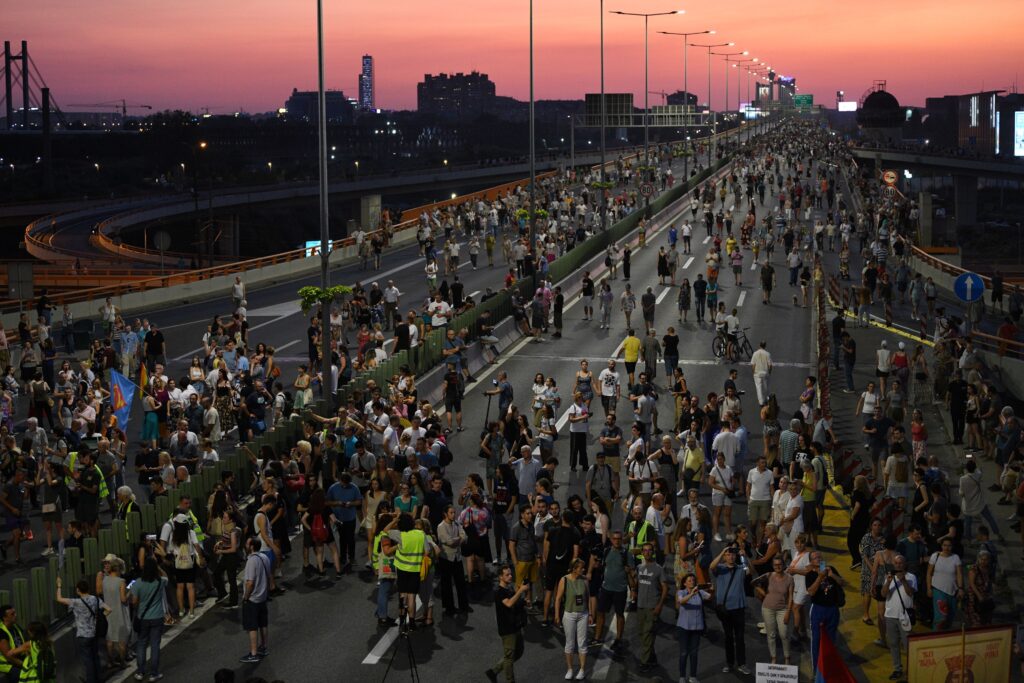 Beograd 15.07.2023. Protest Srbija protiv nasilja, 11. po redu protest Srbija protiv nasilja, šetnja, Gazela, total Foto: Filip Krainčanić/Nova.rs