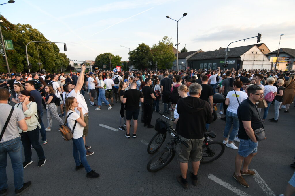 Novi Sad 17. jun 2023. Sedmi po redu protest Srbija protiv nasilja odrzava si u Novom Sadu Foto:Nenad Mihajlović/Nova.rs