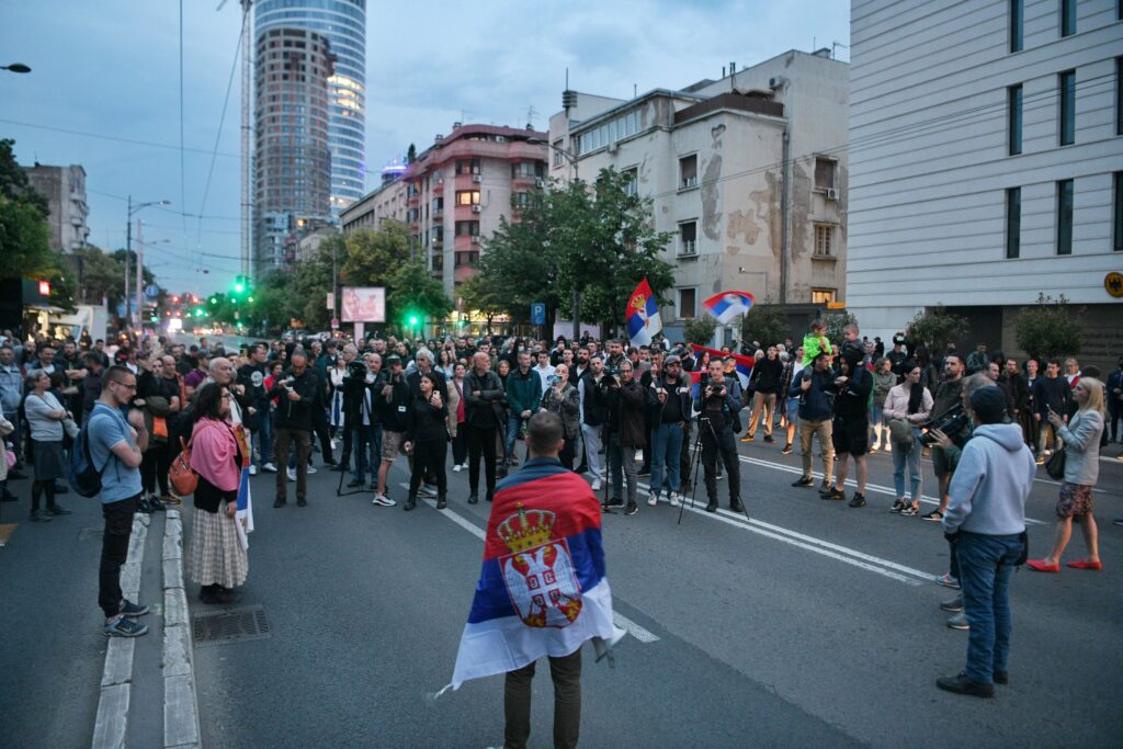 Beograd, 30.05.2023. Ambasada Nemačke, Nemačka ambasada, protest Foto: Filip Krainčanić/Nova.rs