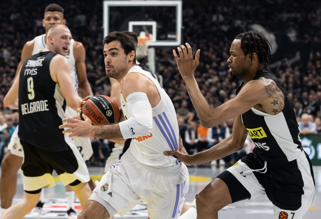 during the 2022/2023 Turkish Airlines EuroLeague Regular Season match between Partizan Mozzart Bet Belgrade and  Real Madrid on March 31, 2023 in Belgrade, Serbia. (Photo by Srdjan Stevanovic/Starsport.rs ©)