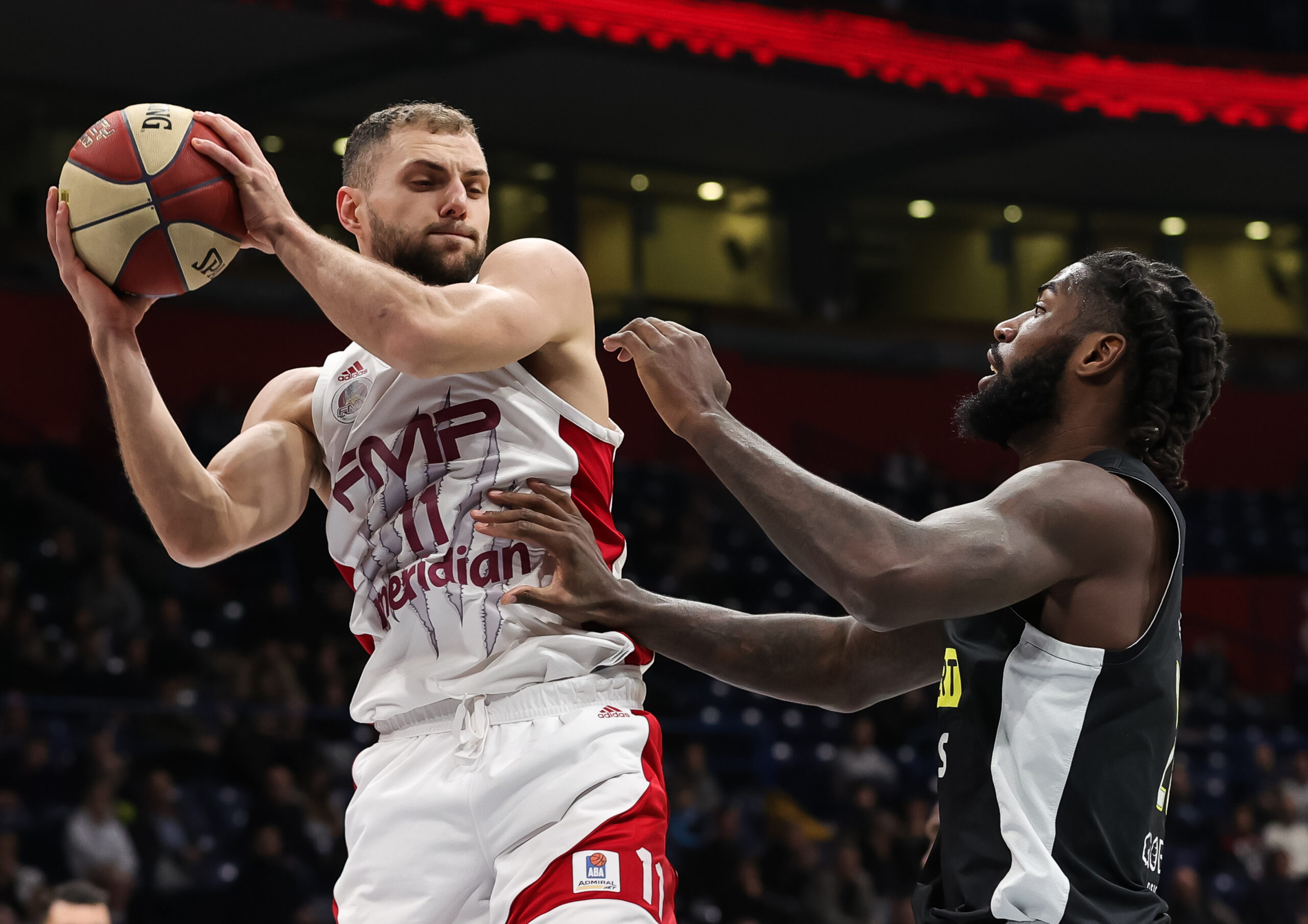during the Aba League Season 2022-2023 match between Partizan and FMP Zeleznik at Stark Arena on December 19, 2022 in Belgrade, Serbia. (Photo by Srdjan Stevanovic/Starsport.rs ©)