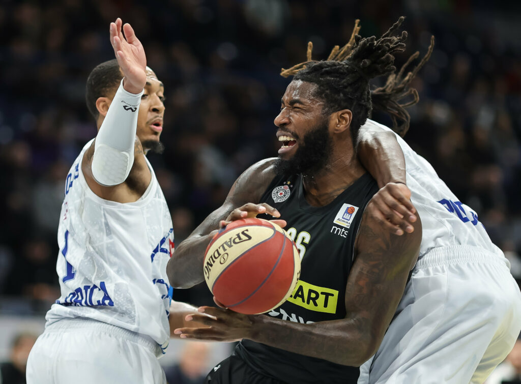 during the Aba League Season 2022-2023 match between Partizan and Buducnost at Stark Arena on November 04, 2022 in Belgrade, Serbia. (Photo by Srdjan Stevanovic/Starsport.rs ©)