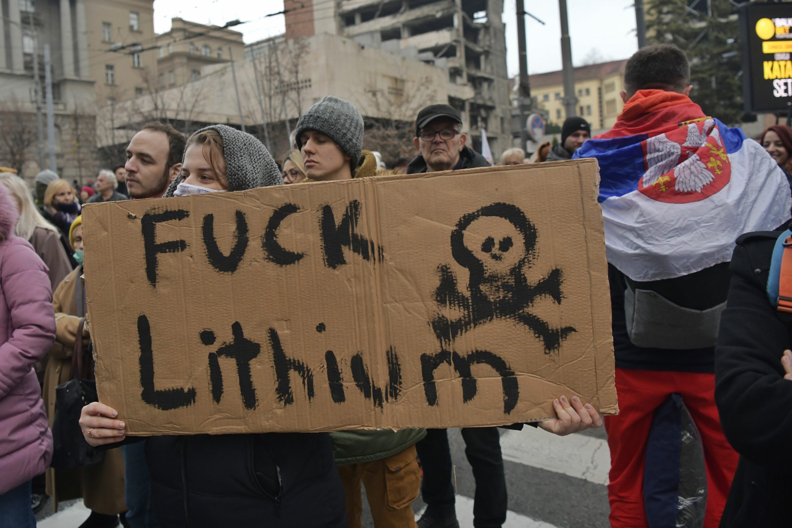 Beograd 27.11.2022. Protest poljoprivrednika i svih ostalih isred zgrade Vlade Srbije. Vlada Srbije, protest Foto: Goran Srdanov/Nova.rs