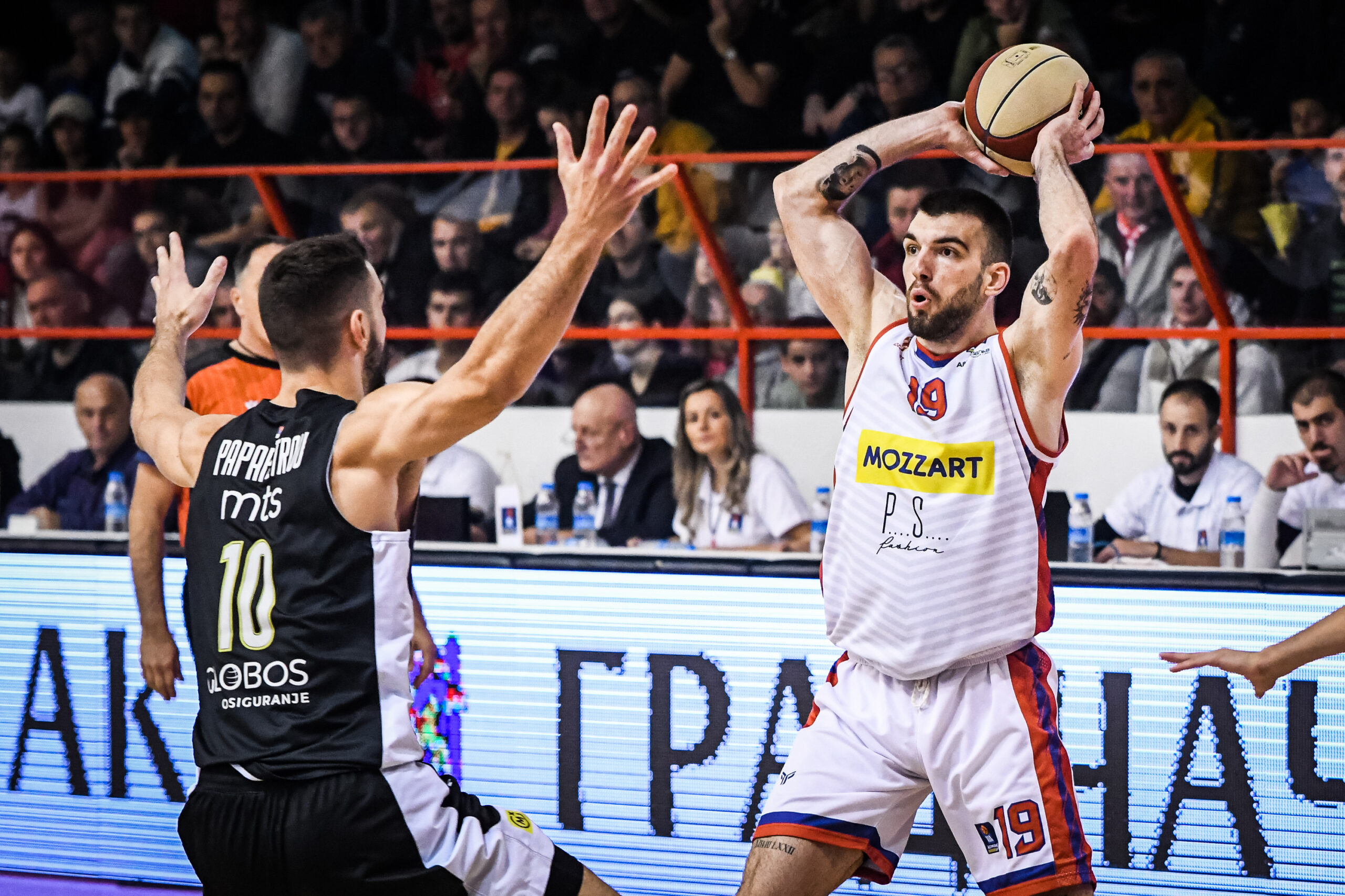 Borča Partizan, košakra, Aba Liga Foto: ABA League j.t.d./Dragana Stjepanović
