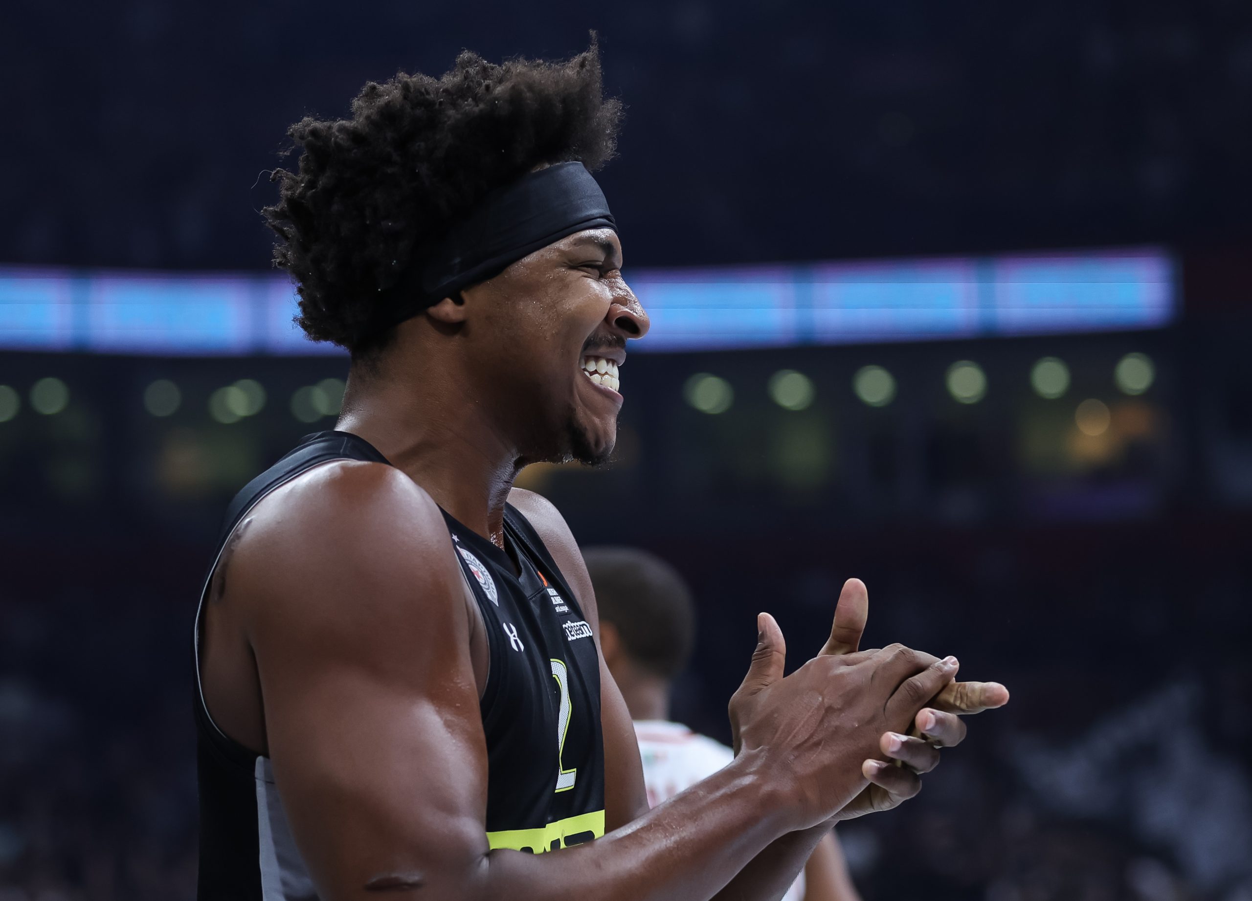 during the Turkish Airlines EuroLeague match between Partizan Mozzart Bet Belgrade and EA7 Emporio Armani Milan at Stark Arena on October 18, 2022 in Belgrade, Serbia. (Photo by Srdjan Stevanovic/Starsport.rs ©)