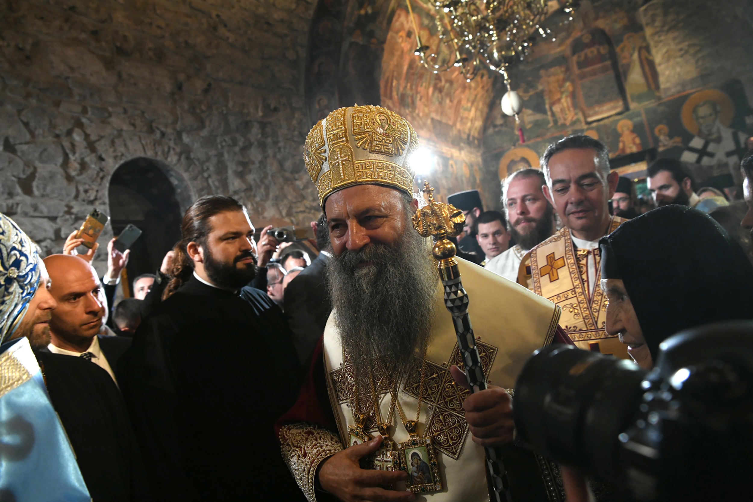 Peć 14.10.2022. Ustoličenje patrijarha Porfirija, Pećka patrijaršija Foto: Vesna Lalić/Nova.rs