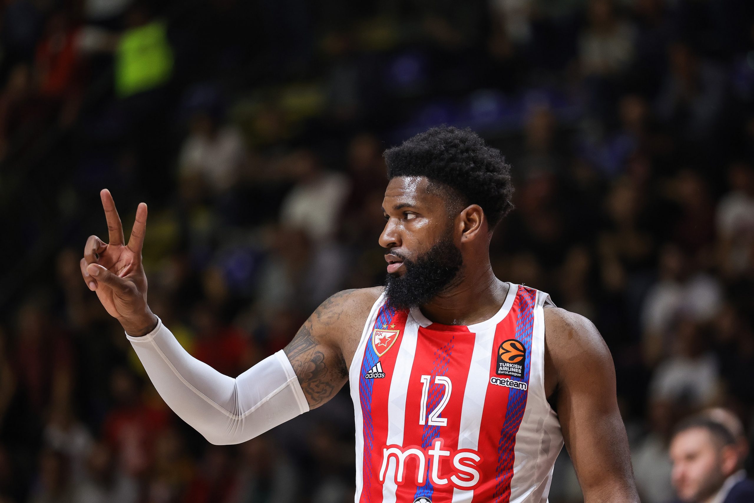 during the Euroleague match between Crvena Zvezda and Panathinaikos at Hall Aleksandar Nikolic on October 13, 2022 in Belgrade, Serbia. (Photo by Srdjan Stevanovic/Starsport.rs ©)