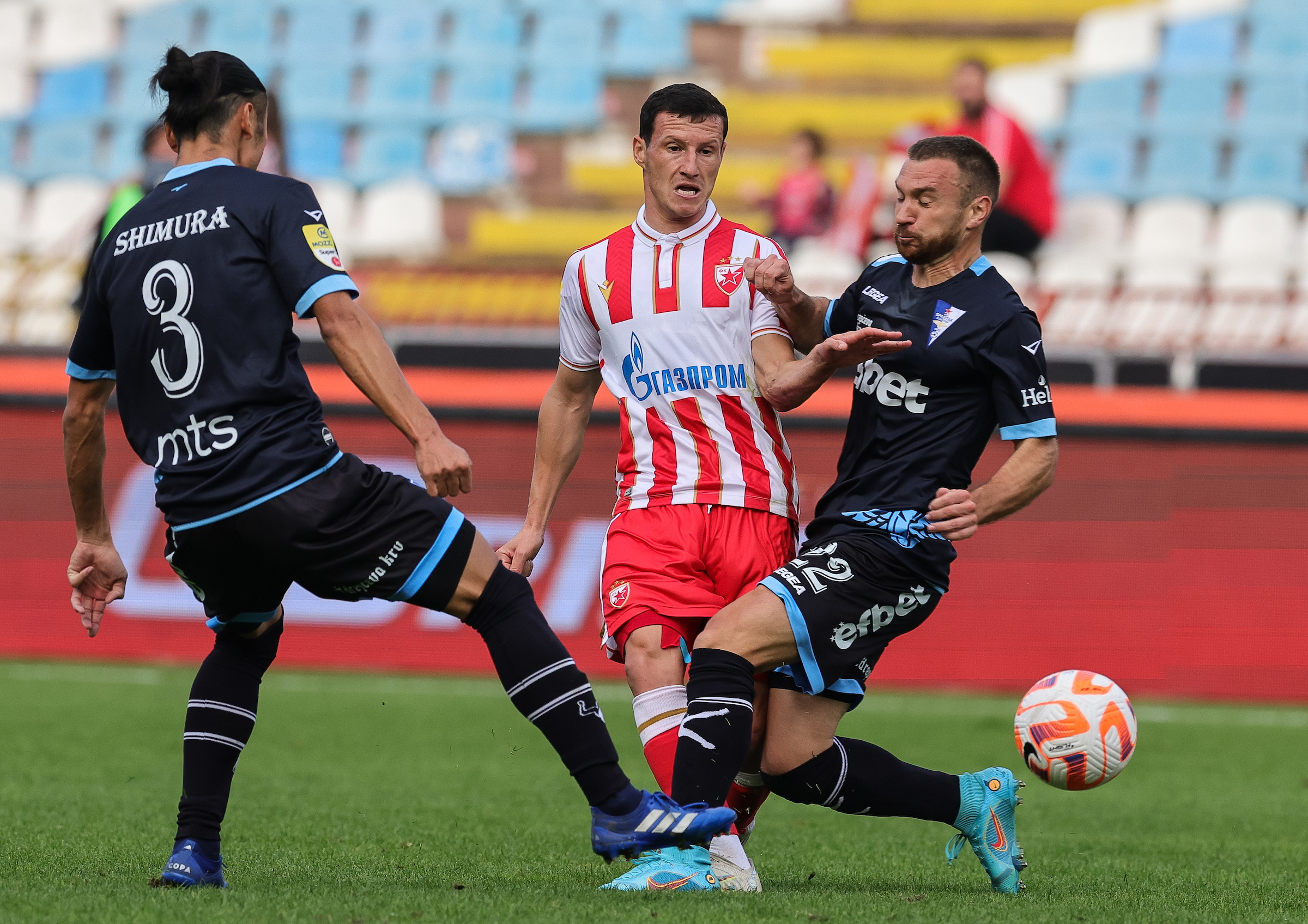 Crvena Zvezda v Spartak, Mozzart Super Liga 2022/2023 at stadium Rajko Mitic (Marakana) on October 09, 2022 in Belgrade, Serbia. (Photo by Srdjan Stevanovic/Starsport.rs ©)