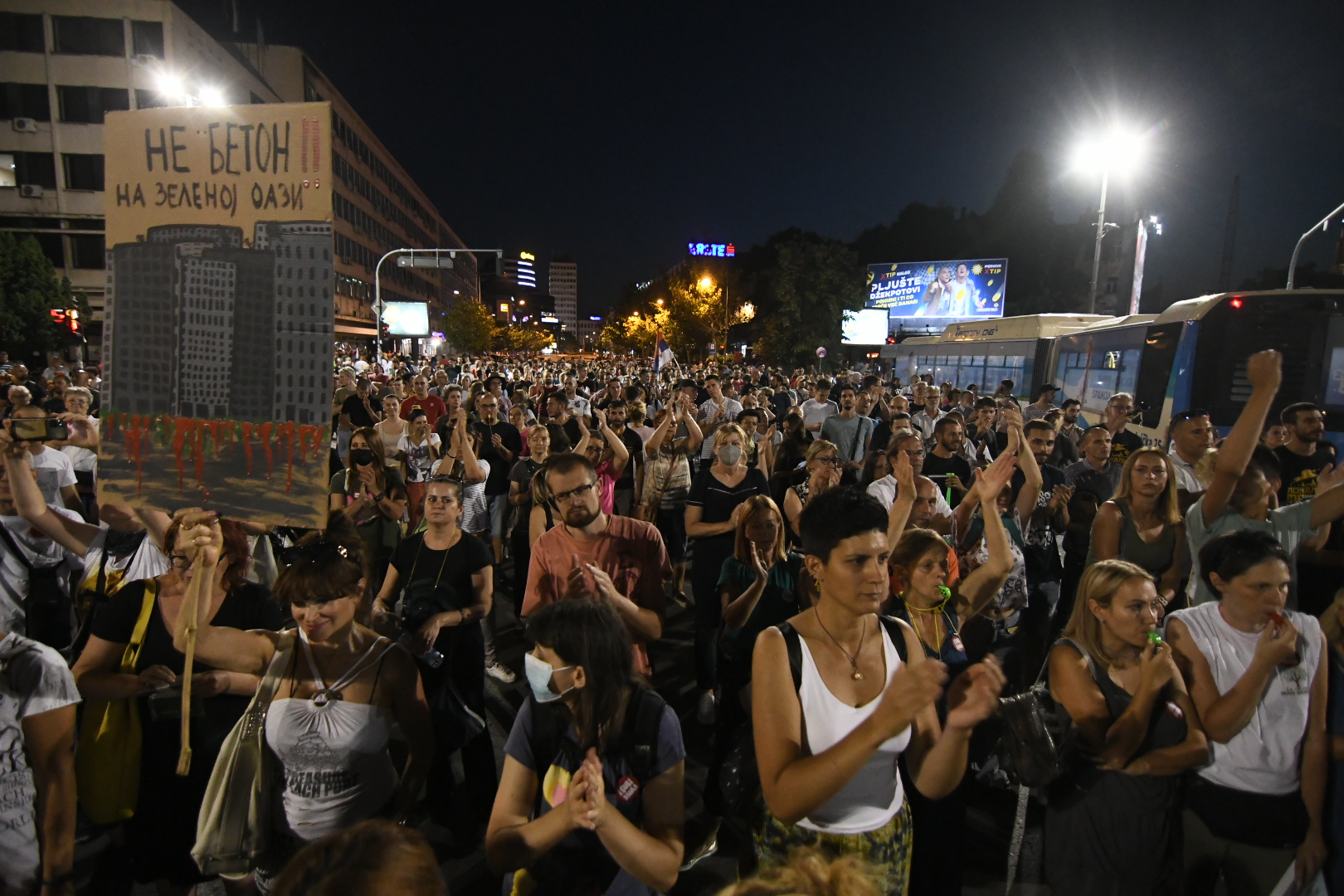 Novi Sad  28. jul 2022. Protest Buna protiv mafije u Novom Sadu Foto:Nenad Mihajlović/Nova.rs