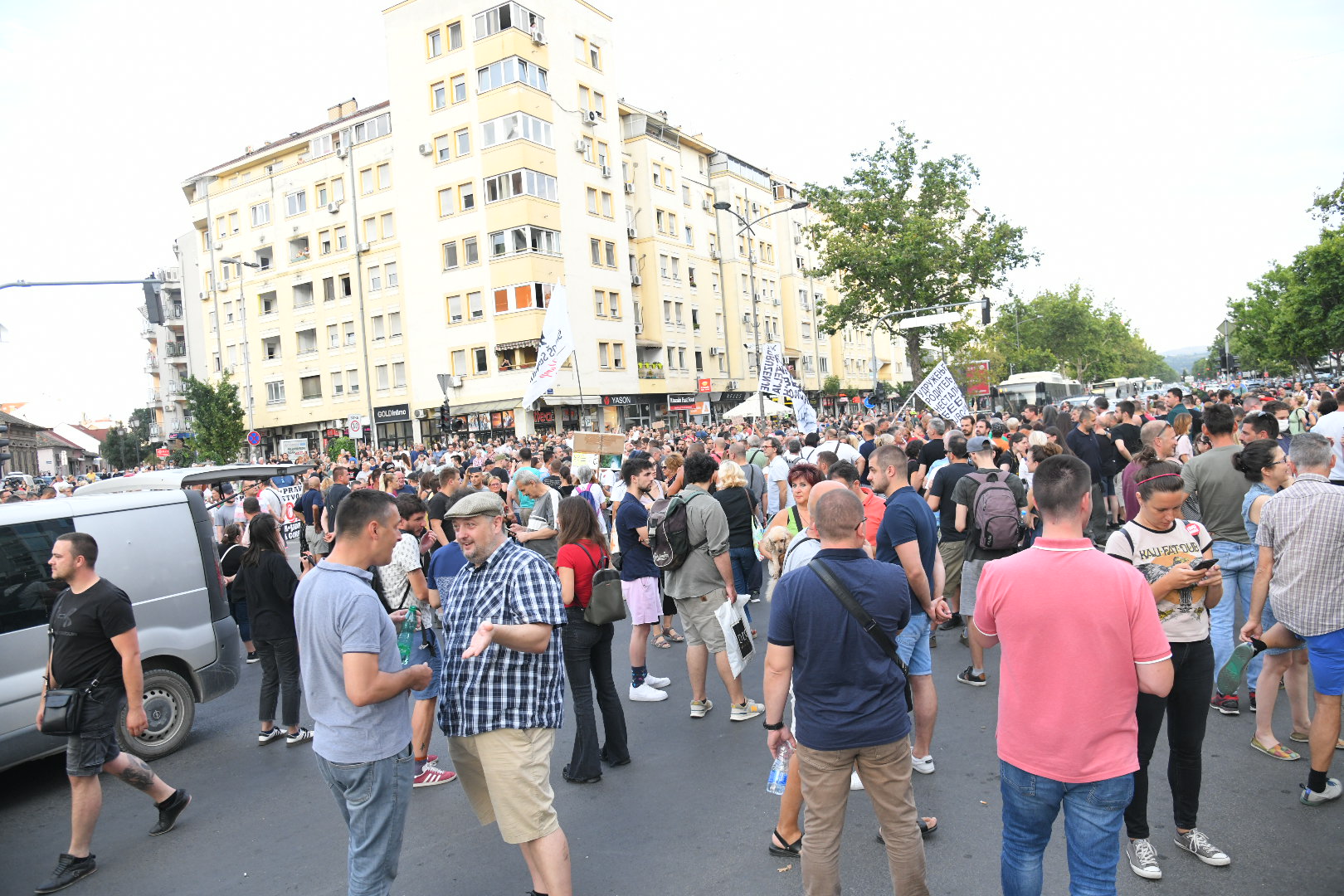Novi Sad  28. jul 2022. Protest Buna protiv mafije u Novom Sadu Foto:Nemanja Jovanović/Nova.rs