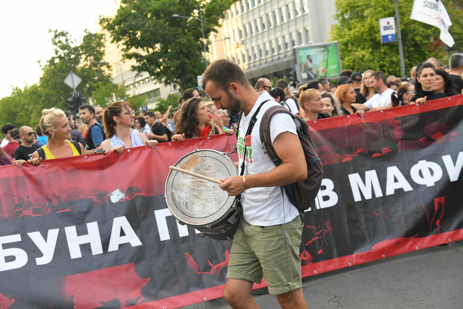 Novi Sad  28. jul 2022. Protest Buna protiv mafije u Novom Sadu Foto:Nemanja Jovanović/Nova.rs