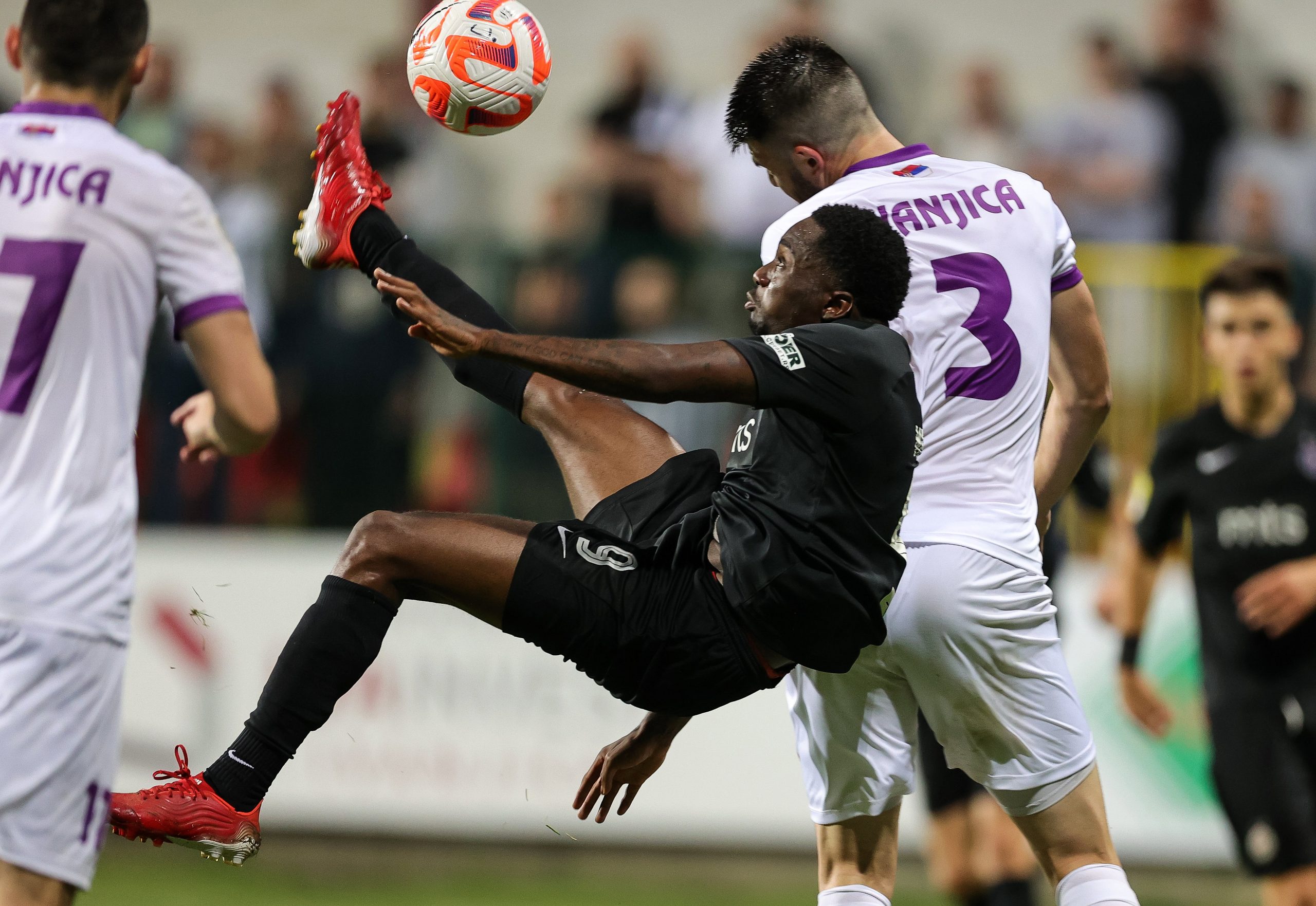 Mihajlo Petkovic (C) scores the goal
Fudbal-Javor Partizan-Super League Season 2022/2023
Ivanjica, 09.07.2022.
foto: Srdjan Stevanovic/Starsport.rs ©