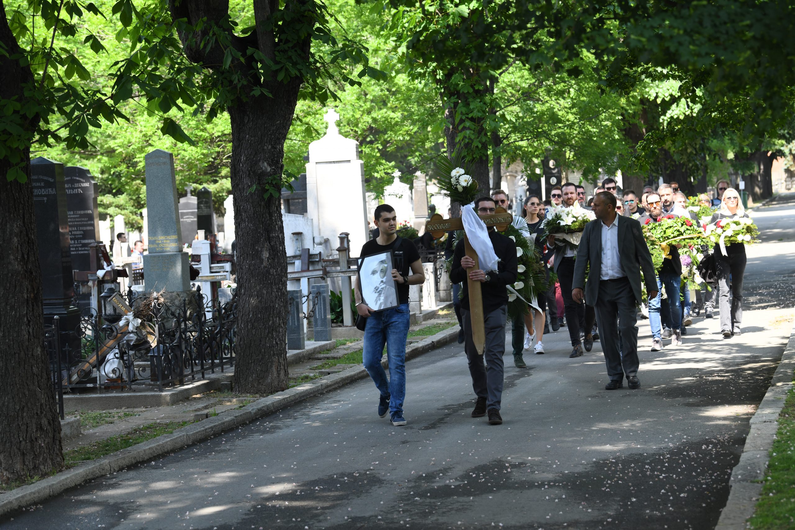 Beograd 11.05.2022. Sahrana Veselina Simonovica u Aleji zaslužnih građana, gradjana Foto: Goran Srdanov/Nova.rs