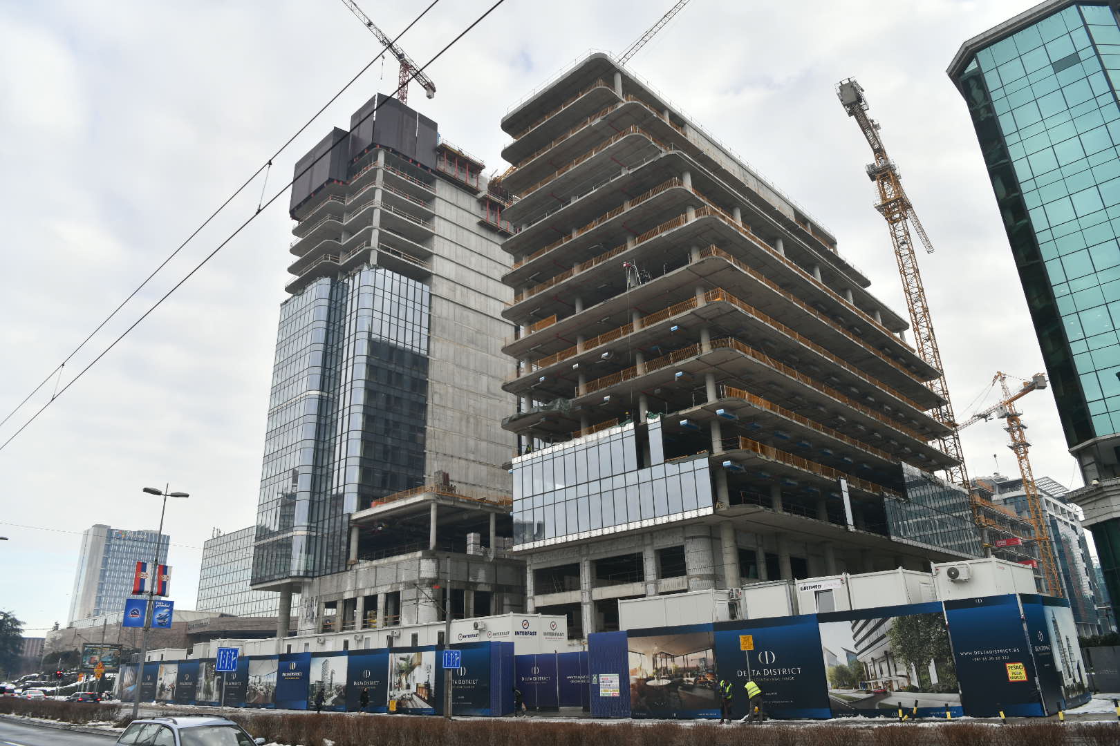 Zgrada, Gradilište, Delta distric, delta distrik