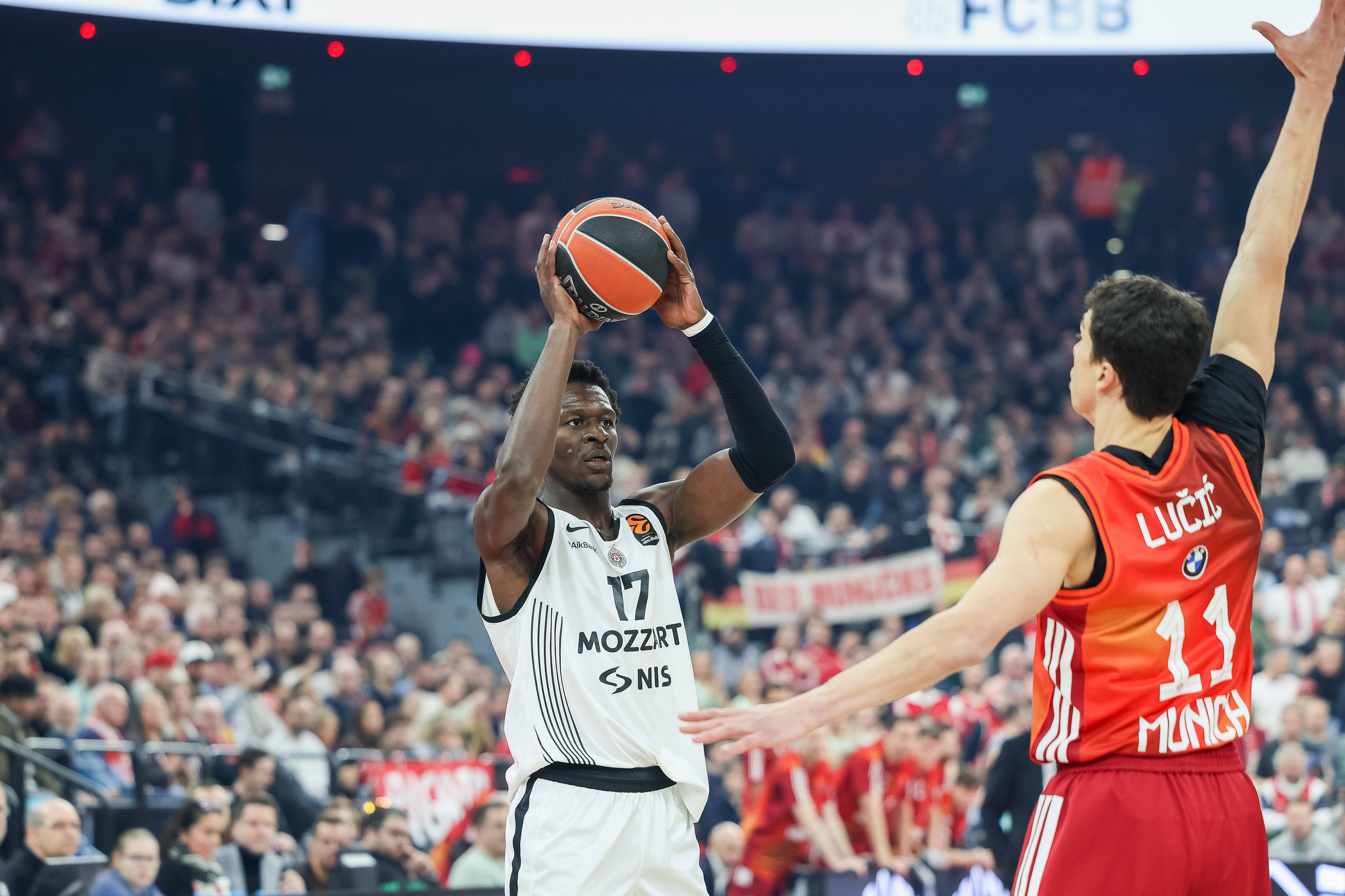 GER, FC Bayern Basketball vs. Partizan Mozzart Bet Belgrad, Basketball, Euroleague, 23. Spieltag, Saison 2025/2026, 20.01.2026