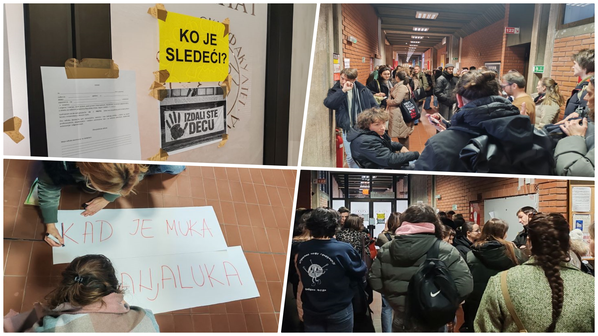 novi sad dekanat Zaposleni i studenti ispred dekanata Filozofskog: "Kako ste glasali?"